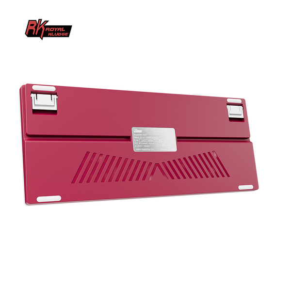 Классическая TKL (80%) механическая клавиатура Royal Kludge RK M87 - 3 типа подключения, 87 клавиш, Gasket Mount,  профиль PBT Cherry, цвет Famicom, переключатели RK Cream