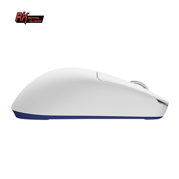 Мышь Royal Kludge M30 - 3 типа подключения, цвет White Blue, 1000 Гц