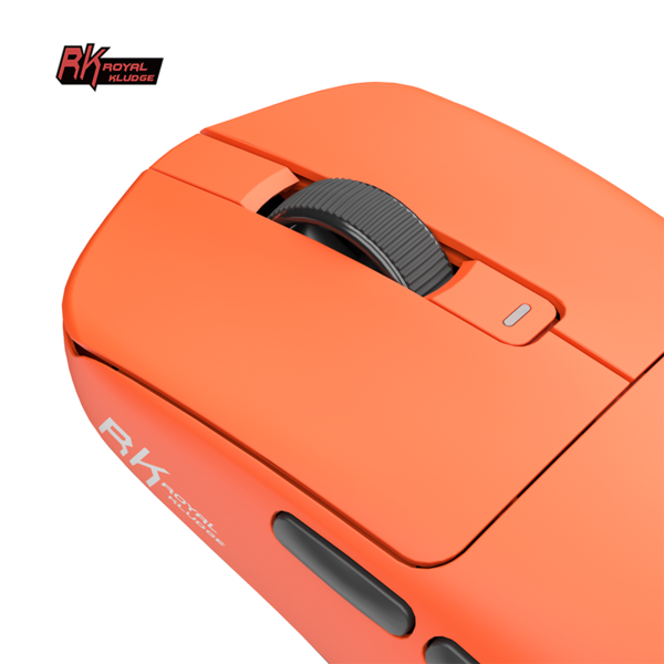 Мышь Royal Kludge M30 Pro - 3 типа подключения, цвет RK Orange, 1000 Гц