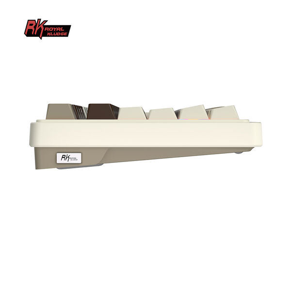 Полноразмерная (96%) механическая клавиатура Royal Kludge RK N99 - 3 типа подключения, 98 клавиш, Gasket Mount, профиль PBT Cherry, цвет Mokko Grey, переключатели RK Beige